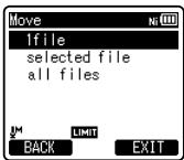 OLYMPUS LS-3,  LS-100,  LS-12,  LS-14,  LS-20,  LS-20M,  LS-3,  LS-5 - Moving/Copying files [File Move/Copy] - 3