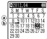 OLYMPUS VN-712PC, VN-711PC, VN-713PC - While the recorder is in stop mode, press the CALENDAR/SCENE button. - 1