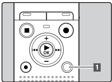 OLYMPUS VN-712PC, VN-711PC, VN-713PC - Setting an index mark or a temp mark - 1