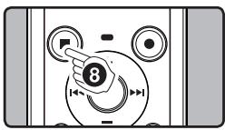 OLYMPUS VN-8500 PC DNS, VN-8500PC, VN-8500PC ME-32, VN-850PC ME-52 - ⑦ Press the ▶ OK/MENU button to complete the setting. - 2
