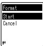 OLYMPUS VN-8500 PC DNS,  VN-8500PC,  VN-8500PC ME-32,  VN-850PC ME-52 - ② Press the + button to select [Start], and then press the ▶ OK/MENU button. - 1