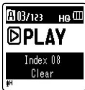 OLYMPUS VN-8500 PC DNS, VN-8500PC, VN-8500PC ME-32, VN-850PC ME-52 - Clearing an index mark or a temp mark: - 6