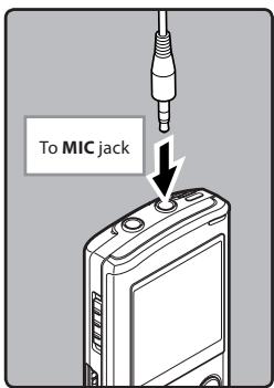 OLYMPUS VN-8500 PC DNS, VN-8500PC, VN-8500PC ME-32, VN-850PC ME-52 - ◆ Recording from external microphone or other devices - 1