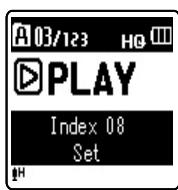 OLYMPUS VN-8500 PC DNS, VN-8500PC, VN-8500PC ME-32, VN-850PC ME-52 - Setting an index mark or a temp mark - 2