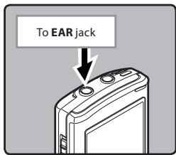 OLYMPUS VN-8500 PC DNS, VN-8500PC, VN-8500PC ME-32, VN-850PC ME-52 - ◆ Playback through earphone - 1