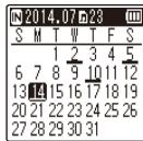 OLYMPUS WS-831 - Utilisation de la fonction recherche par calendrier pour trouver un fichier - 3