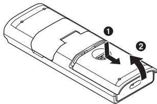 OLYMPUS WS-833, WS 833 - Insertion de la pile - 1