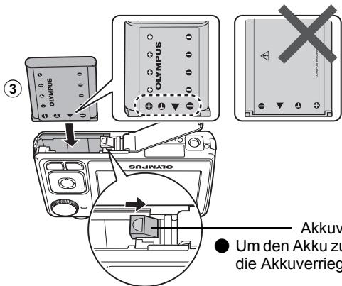 OLYMPUS FE-280 - b. Setzen Sie den Akku und eine xD-Picture Card (optional) ein. - 2