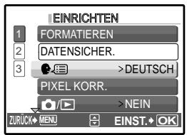 OLYMPUS FE-280 - Sprache einstellen - 3