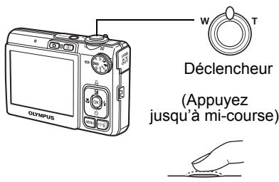 OLYMPUS FE-280 - b. Effectuez la mise au point. - 1