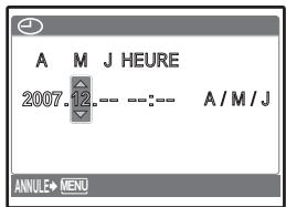 OLYMPUS FE-280 - À propos de l'écran de réglage de la date et de l'heure - 4