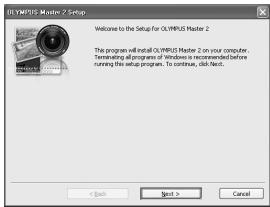 OLYMPUS STYLUS 770 SW - When the setup type selection screen is displayed, click "Install". - 3
