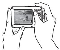 OLYMPUS STYLUS 770 SW - a. Hold the camera - 2