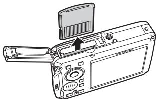 OLYMPUS STYLUS 770 SW - Push the card all the way in and release slowly. - 2