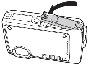 OLYMPUS STYLUS 770 SW - b. Insert the battery in the camera - 2