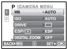 OLYMPUS STYLUS 770 SW - Using the menus - 2