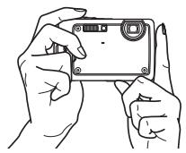 OLYMPUS STYLUS 770 SW - a. Hold the camera - 1