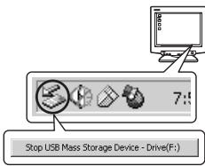 OLYMPUS STYLUS 770 SW - Disconnect the USB cable from the camera. - 1