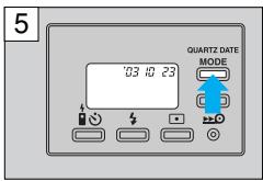 OLYMPUS STYLUS SELECT 105 - CORRECTING THE DATE AND TIME (Quartzdate models only) - 5