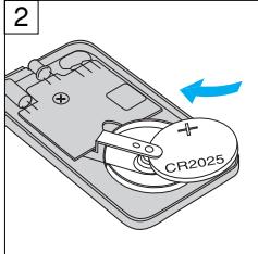 OLYMPUS STYLUS SELECT 105 - How to replace the battery of the remote control (RC-300C) - 2