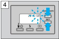 OLYMPUS STYLUS SELECT 105 - CORRECTING THE DATE AND TIME (Quartzdate models only) - 4