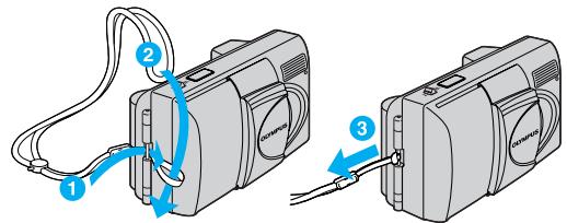 OLYMPUS STYLUS SELECT 105 - USING THE STRAP - 1