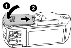 OLYMPUS µ 740 - Removing the card - 5
