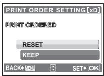 OLYMPUS µ 740 - Resetting print reservation data - 1