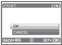 OLYMPUS µ 740 - Select [OK], and press OK. - 1