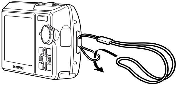 OLYMPUS µ 740 - Attach the strap - 1