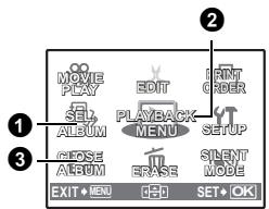 OLYMPUS µ 740 - Album playback menus - 2