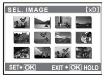OLYMPUS µ 740 - PLAYBACK MENU - 1