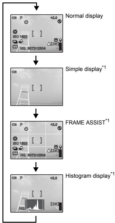 OLYMPUS µ 740 - Changing the information displays - 1