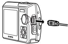 OLYMPUS µ 740 - Remove the USB cable from the printer. - 3