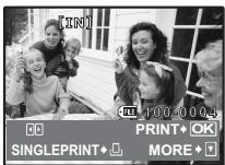 OLYMPUS µ 740 - Selecting the picture to print - 1