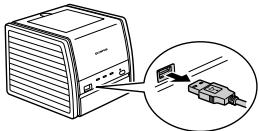 OLYMPUS µ 740 - Remove the USB cable from the printer. - 4