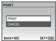 OLYMPUS Μ 850SW - Select [PRINT], and press OK FUNC. - 1