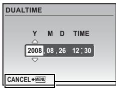 OLYMPUS Μ 850SW - DUALTIME .... Setting the date and time for another time zone - 1