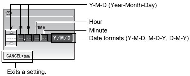 OLYMPUS Μ 850SW - About the date and time setting screen - 1