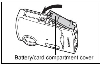 OLYMPUS Μ 850SW - Closing Battery/Card Compartment Cover and Connector cover - 1