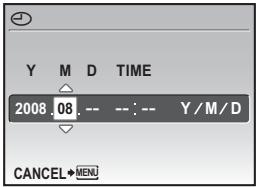 OLYMPUS Μ 850SW - c. Press the △ button and the ▽ button to select [M]. - 1
