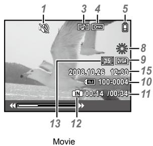 OLYMPUS FE-360 - Playback mode display - 2