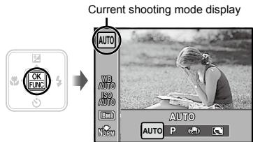 OLYMPUS FE-360 - Press the button. - 1