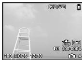 OLYMPUS FE-360 - Press the DISP. button. - 1