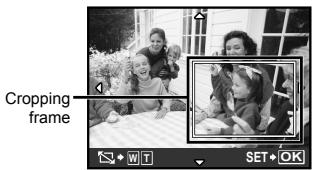 OLYMPUS FE-360 - To crop an image [□] - 1