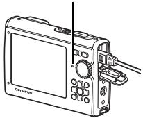 OLYMPUS Μ 1030SW - Make sure that the card access lamp has stopped blinking. - 1