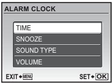 OLYMPUS Μ 1030SW - Setting an alarm - 1