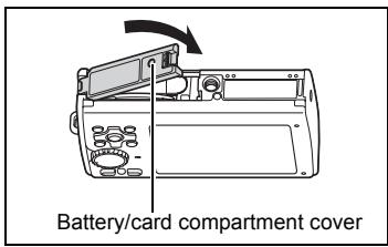 OLYMPUS Μ 1030SW - Closing Battery/Card Compartment Cover and Connector cover - 1