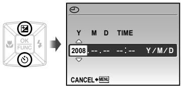 OLYMPUS Μ 1060 - Use to select the year for [Y]. - 1
