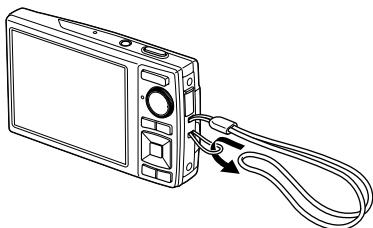 OLYMPUS Μ 1060 - Attaching the camera strap - 1